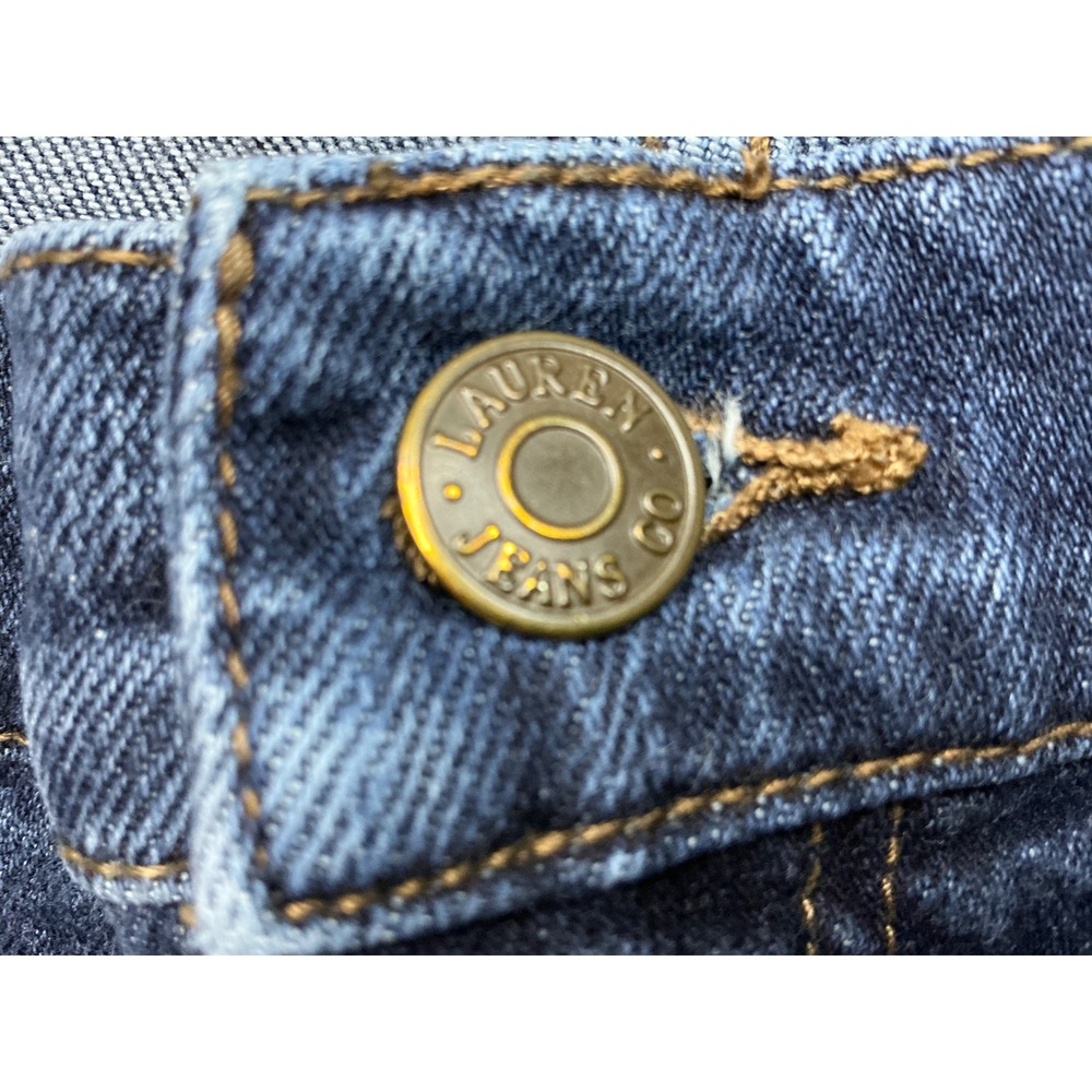 Lauren Ralph Lauren Vintage Jeans Straight Leg Dark Wash Blue Denim Womens 14 - Picture 12 of 16